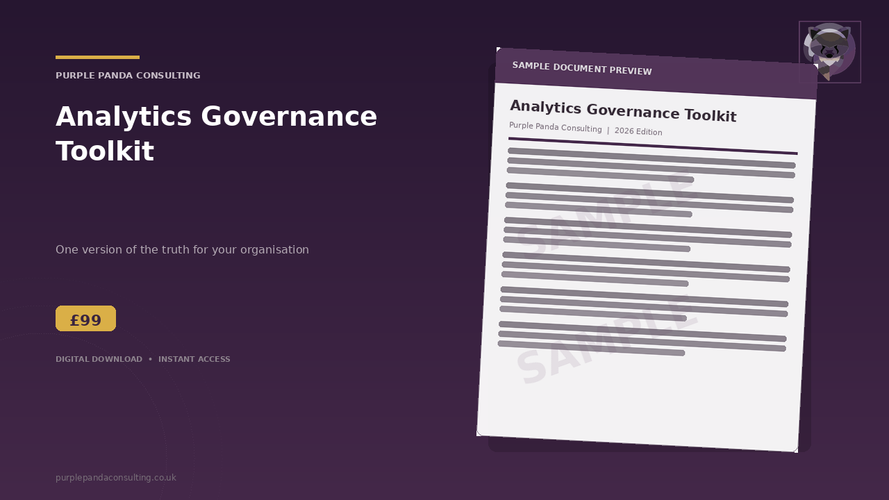 Analytics Governance cover