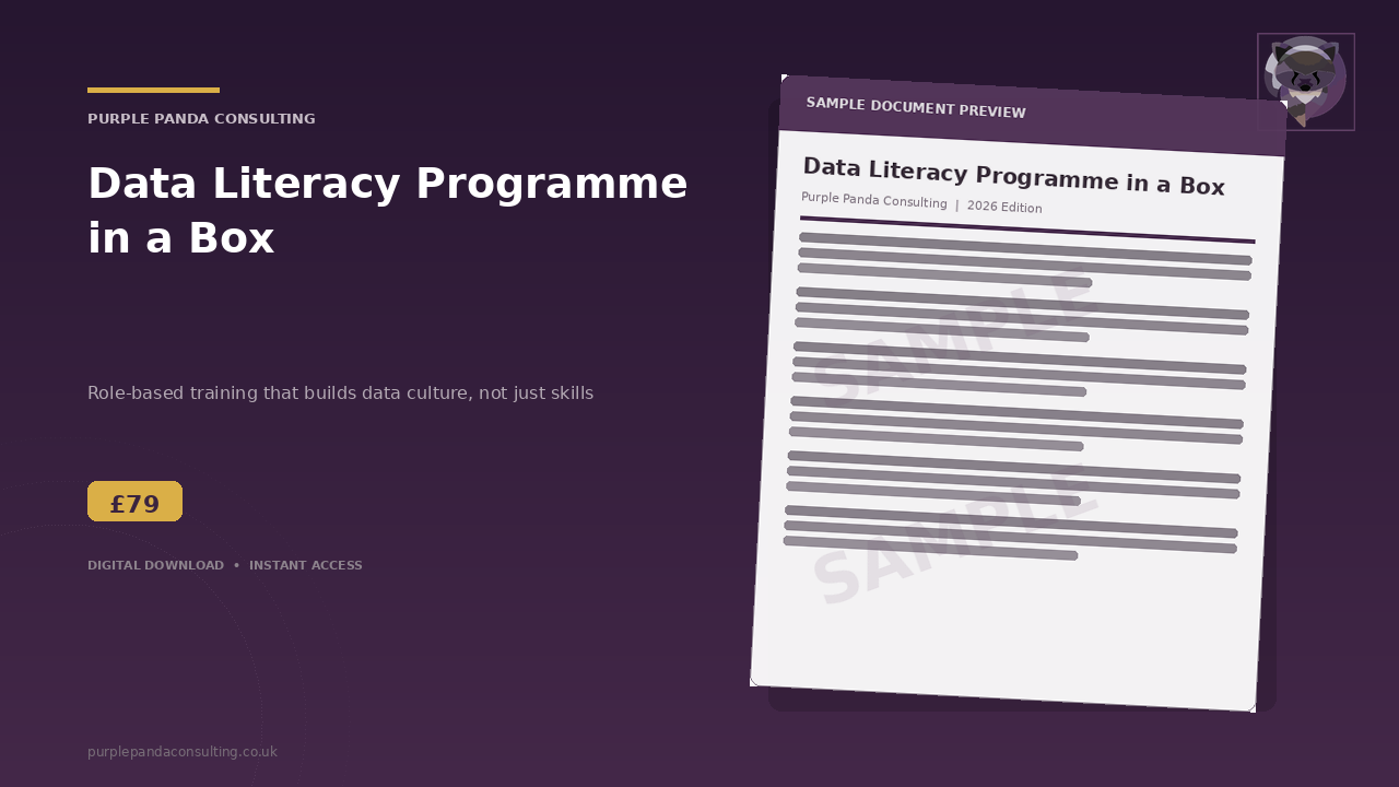 Data Literacy Programme cover